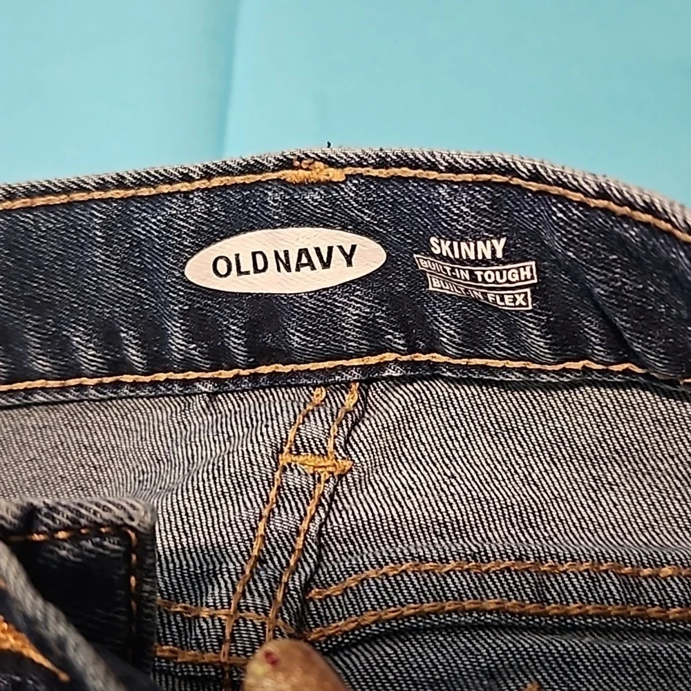 Old Navy Boys Jeans Size 16 Distressed Denim Adjustable Waist